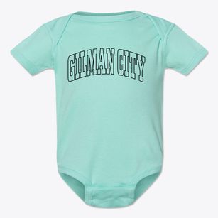 Gilman City Missouri Trendy Block Baby Onesie