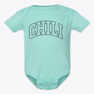 Chili Wisconsin Trendy Block Baby Onesie
