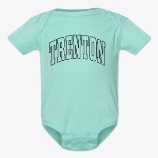 Trenton North Carolina Trendy Block Baby Onesie
