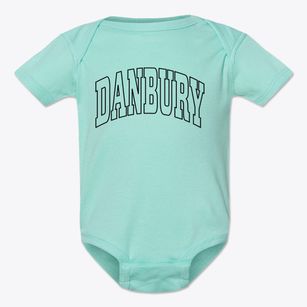 Danbury Wisconsin Trendy Block Baby Onesie