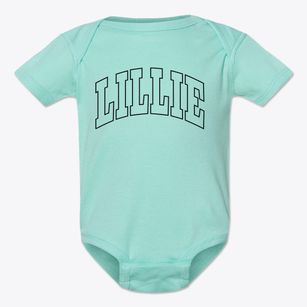 Lillie Louisiana Trendy Block Baby Onesie