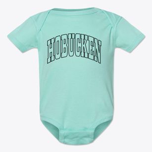 Hobucken North Carolina Trendy Block Baby Onesie