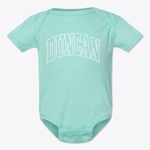 Duncan Mississippi Trendy Block Baby Onesie