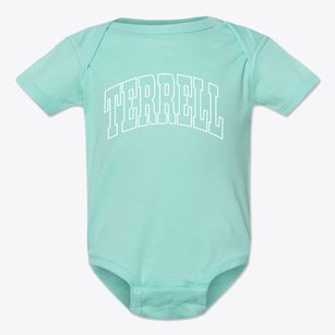 Terrell Texas Trendy Block Baby Onesie