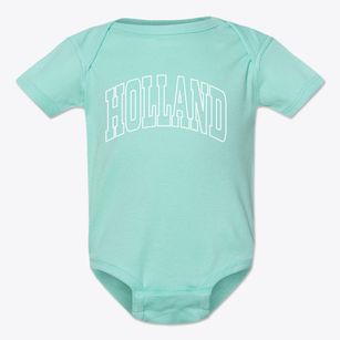 Holland Minnesota Trendy Block Baby Onesie