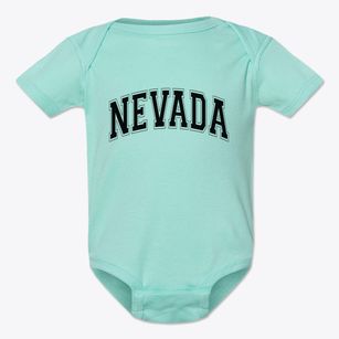 Nevada Iowa Varsity Baby Onesie