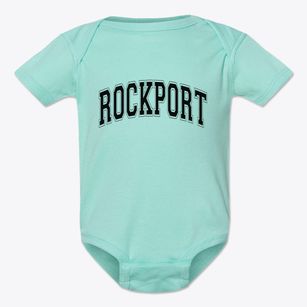 Rockport Maine Varsity Baby Onesie