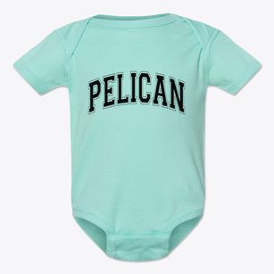Pelican Wisconsin Varsity Baby Onesie