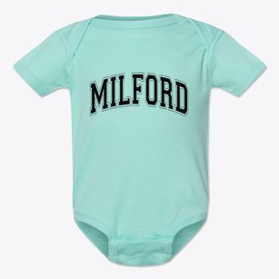 Milford Illinois Varsity Baby Onesie