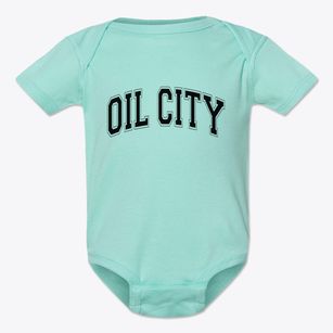 Oil City Louisiana Varsity Baby Onesie