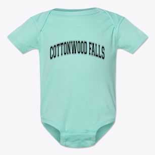 Cottonwood Falls Kansas Varsity Baby Onesie