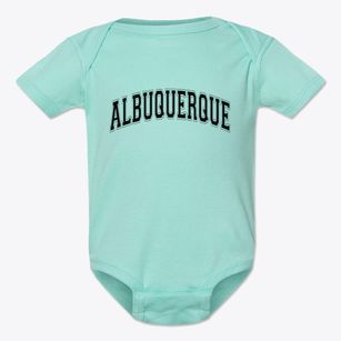Albuquerque New Mexico Varsity Baby Onesie