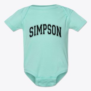 Simpson North Carolina Varsity Baby Onesie