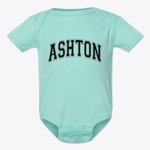 Ashton Nebraska Varsity Baby Onesie