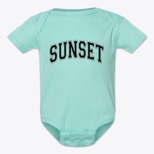 Sunset Arkansas Varsity Baby Onesie