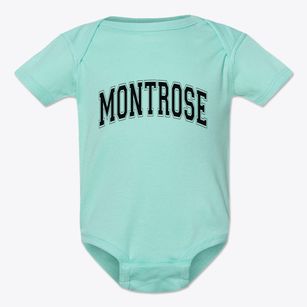 Montrose West Virginia Varsity Baby Onesie
