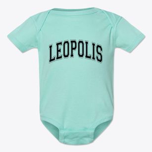 Leopolis Wisconsin Varsity Baby Onesie
