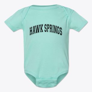 Hawk Springs Wyoming Varsity Baby Onesie