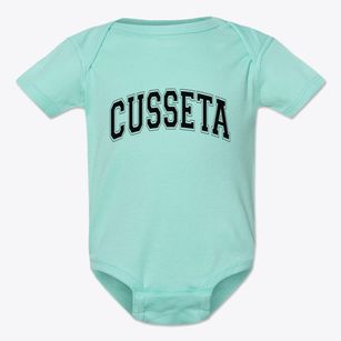 Cusseta Georgia Varsity Baby Onesie