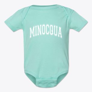 Minocqua Wisconsin Varsity Baby Onesie
