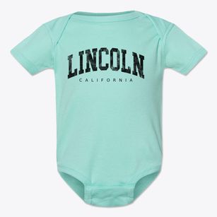 Lincoln California Urban Vibe Baby Onesie
