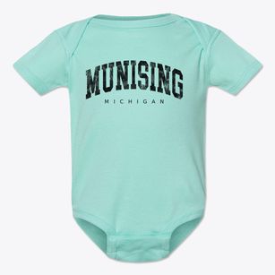 Munising Michigan Urban Vibe Baby Onesie