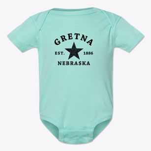 Gretna Nebraska Star Baby Onesie
