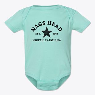 Nags Head North Carolina Star Baby Onesie