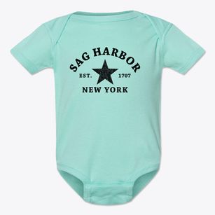 Sag Harbor New York Star Baby Onesie