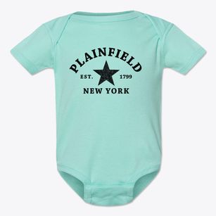 Plainfield New York Star Baby Onesie