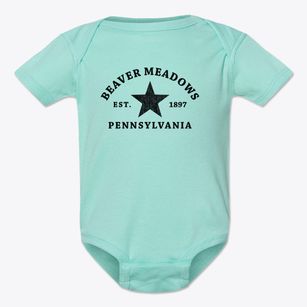 Beaver Meadows Pennsylvania Star Baby Onesie
