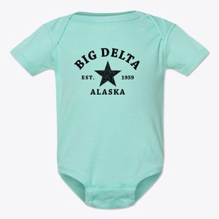 Big Delta Alaska Star Baby Onesie