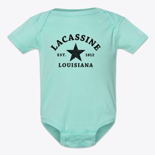 Lacassine Louisiana Star Baby Onesie