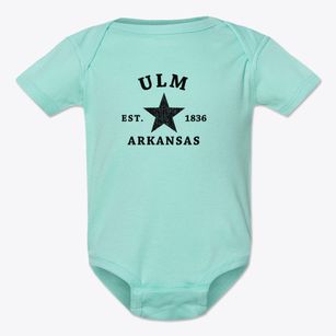 Ulm Arkansas Star Baby Onesie