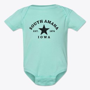 South Amana Iowa Star Baby Onesie