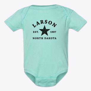 Larson North Dakota Star Baby Onesie