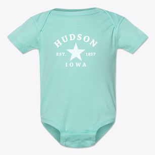 Hudson Iowa Star Baby Onesie