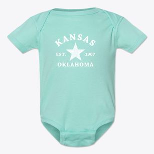 Kansas Oklahoma Star Baby Onesie