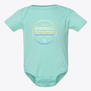 Mcminnville Oregon Color Fade Baby Onesie