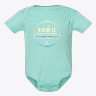 Norwell Massachusetts Color Fade Baby Onesie