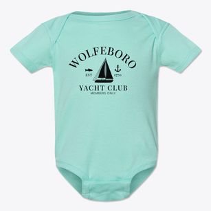 Wolfeboro New Hampshire Yacht Club Baby Onesie