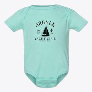 Argyle New York Yacht Club Baby Onesie