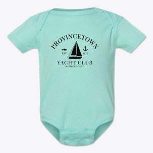Provincetown Massachusetts Yacht Club Baby Onesie