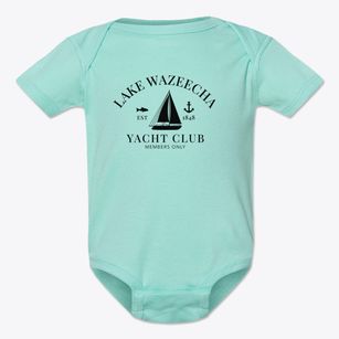 Lake Wazeecha Wisconsin Yacht Club Baby Onesie