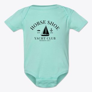 Horse Shoe North Carolina Yacht Club Baby Onesie