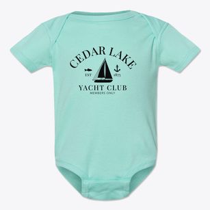 Cedar Lake Wisconsin Yacht Club Baby Onesie