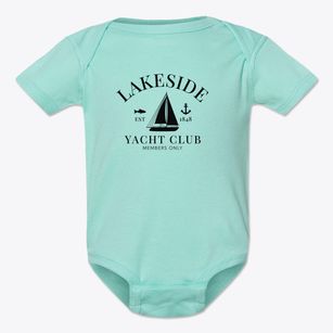 Lakeside Wisconsin Yacht Club Baby Onesie