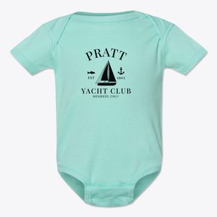 Pratt West Virginia Yacht Club Baby Onesie