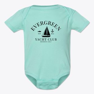 Evergreen Missouri Yacht Club Baby Onesie