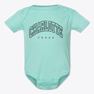 Charlotte Texas Inline Baby Onesie